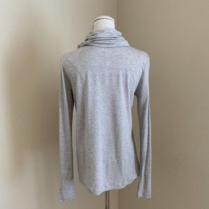 Womens Manoush Gray Turtleneck Basic Long Sleeve Sweater Wool Blend Large